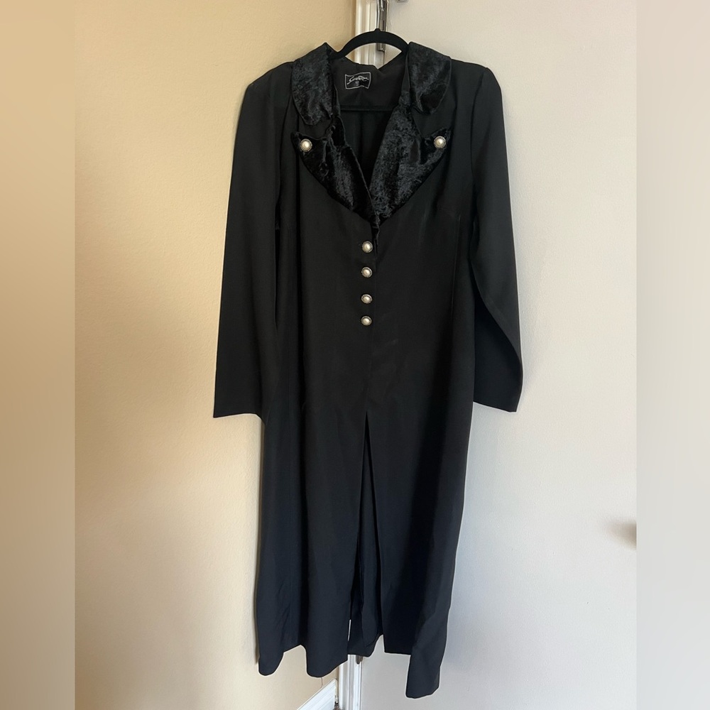 Vintage Pearl Button Trench Coat
